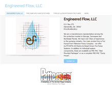 Tablet Screenshot of engineeredflow.com